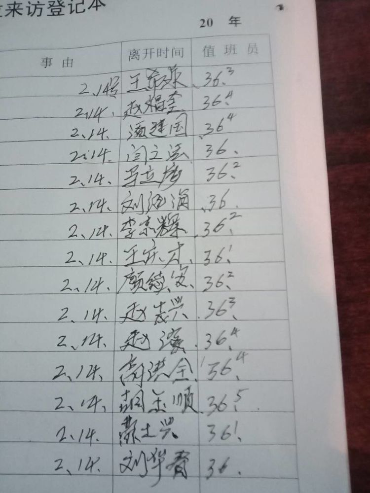 來訪登記